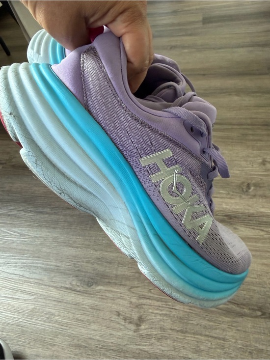 Hoka Shoes - Hoka Women’s Lavender and Aqua Athletic Running Shoes